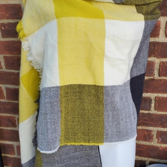 Primark windowpane plaid scarf NEW - Picture 2 of 9